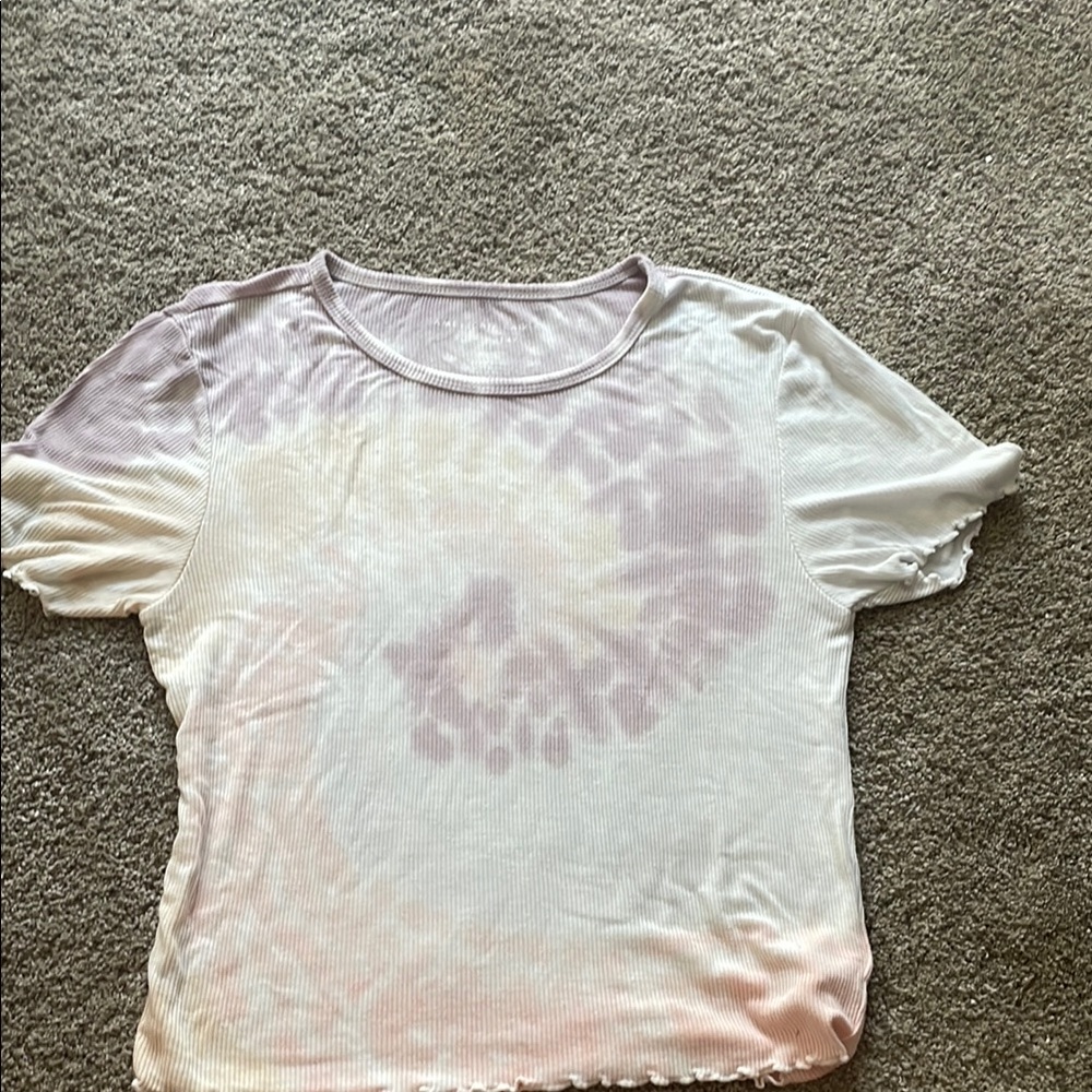 American Eagle Outfitters Pastel Tie-Dye Short Sleeve Tee